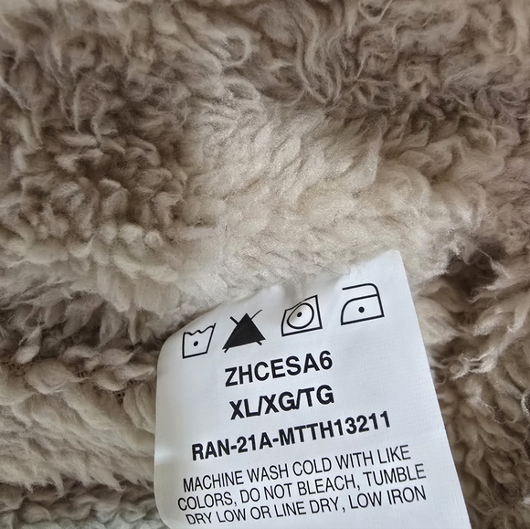 Wrangler Mens Sherpa Lined Red/Black Plaid Flannel Jacket Relaxed XL - Picture 8 of 8